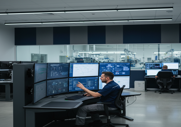 Advantive support team helping a manufacturing customer