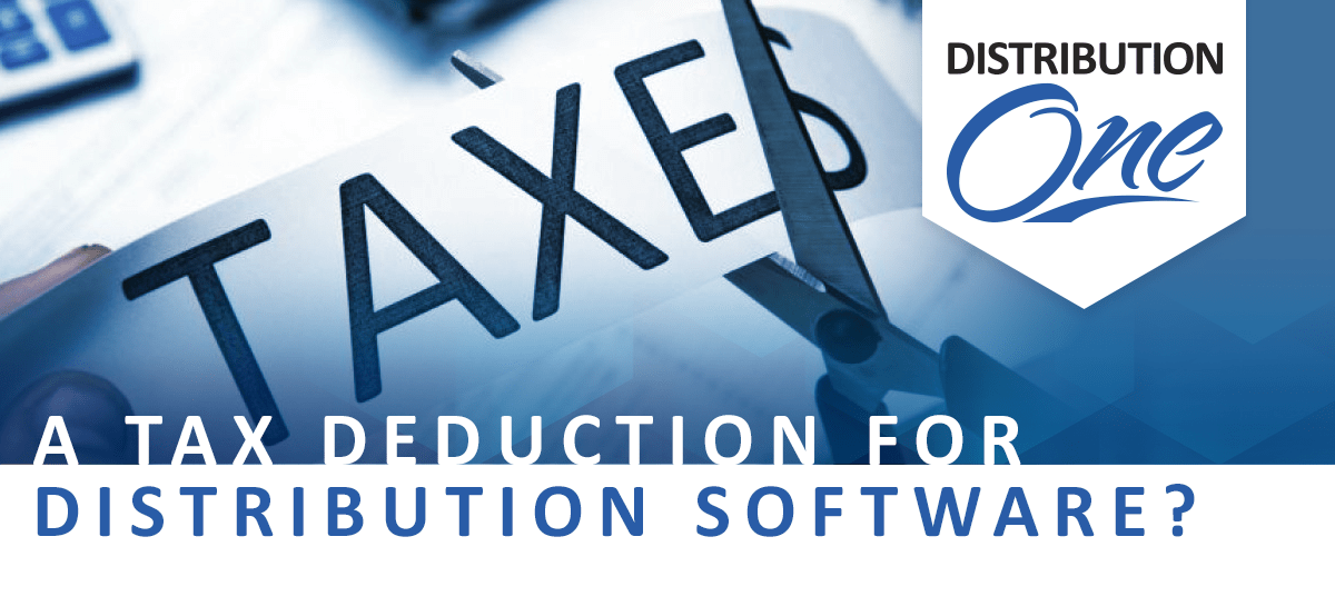 Section 179 Tax Deduction for Distribution Software
